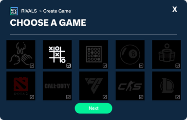 Choose a game